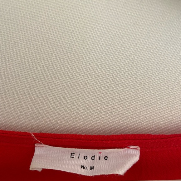 Red chiffon top - Picture 2 of 2